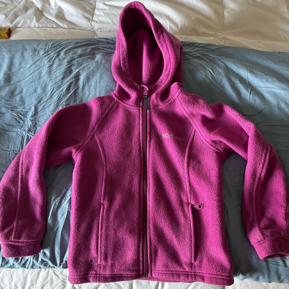 Columbia Girls Fleece Full-Zip Hoodie size 6/6X